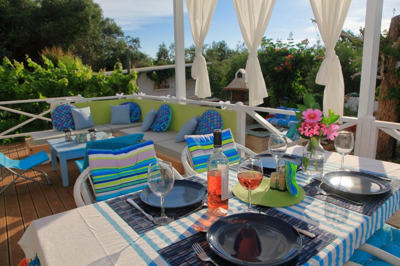 Blue Sky Cottage, Kanouli Beach Halikounas Exteriér fotografie